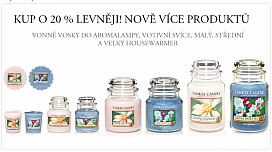 Vůně měsíce YANKEE CANDLE o 20% levněji NAKUPUJTE VÝHODNĚ