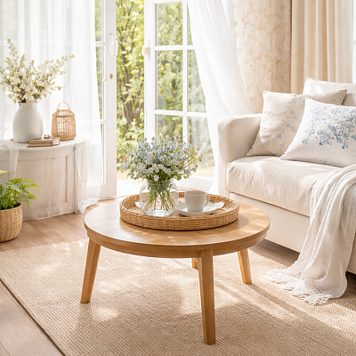 Domov, který dýchá: Jak na jaře pracovat se světlem a textiliemi